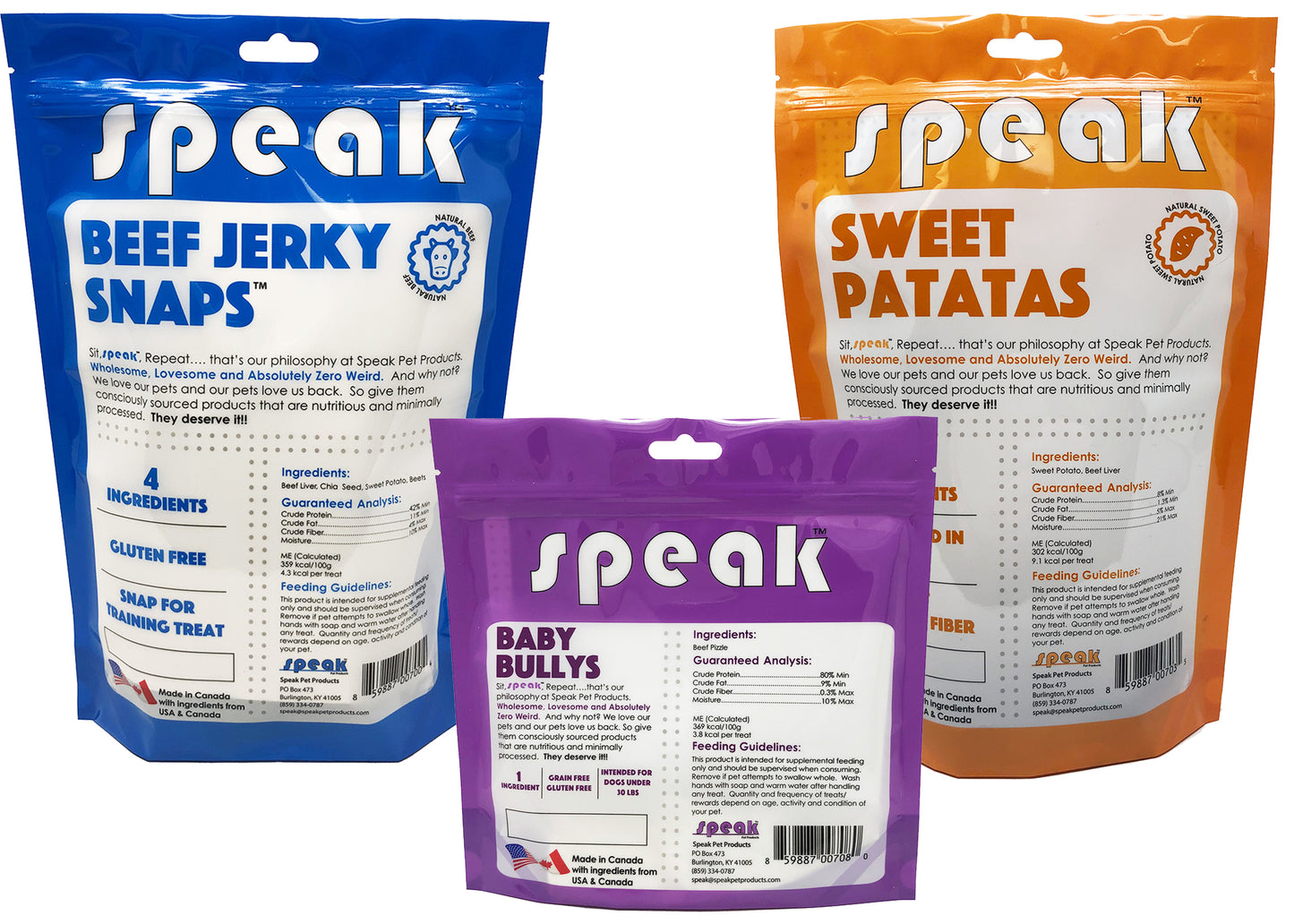 *Speak's Best Sellers* - Chicken Free Variety Pack