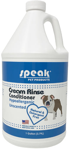 Hypoallergenic Unscented Cream Rinse Conditioner, 1 Gallon